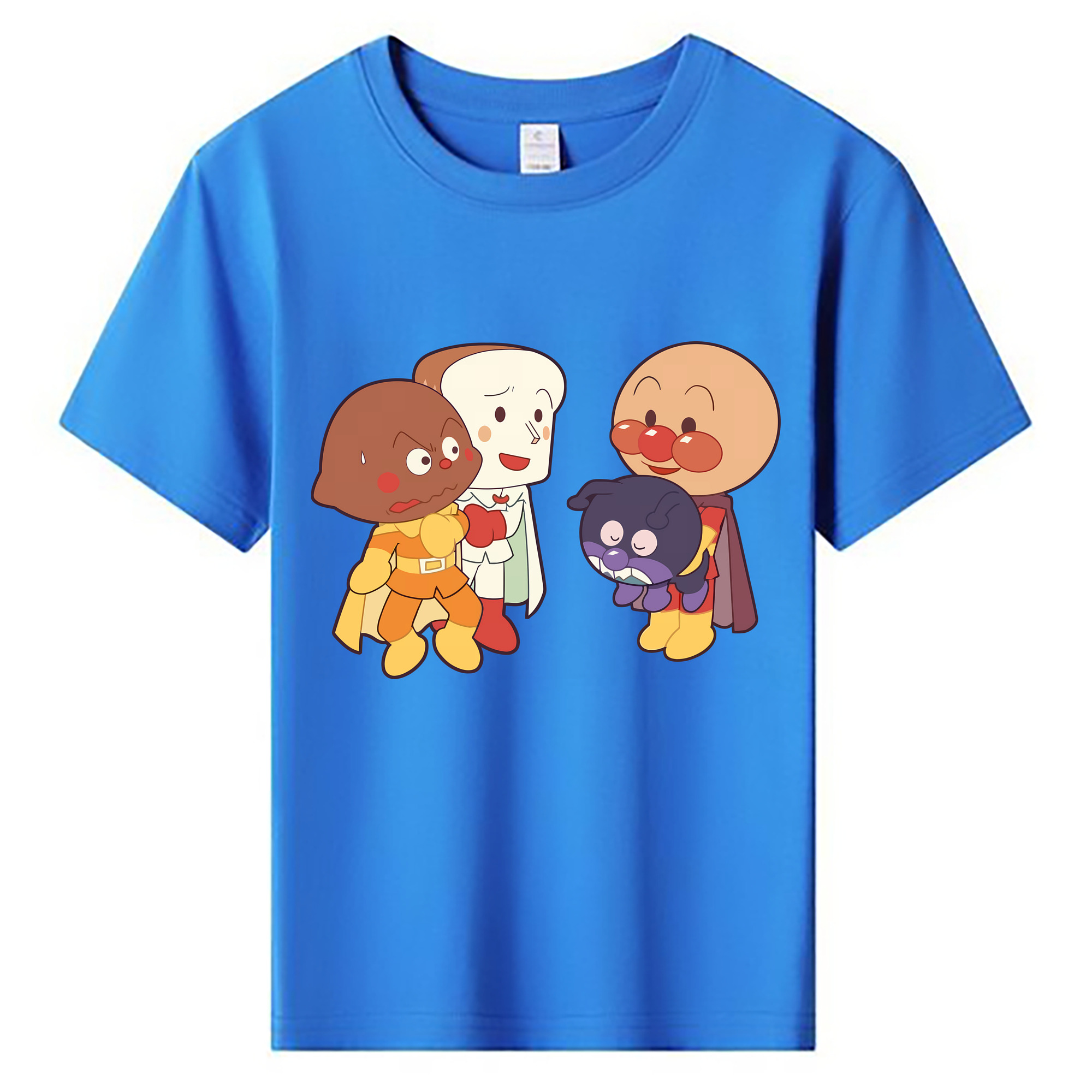 （画像用） アンパンマン Anpanman 綿100％キッズTシャツ（フロントプリント）